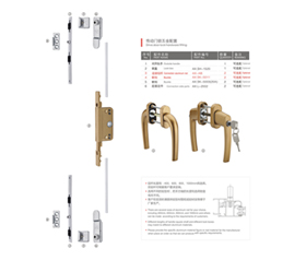 传动门锁五金配置